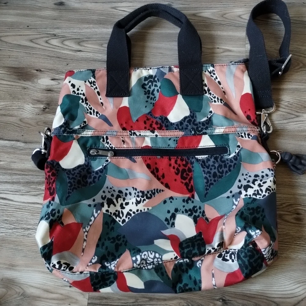 Kipling Eleva Convertible Nylon Crossbody Shoulder Tote Bag